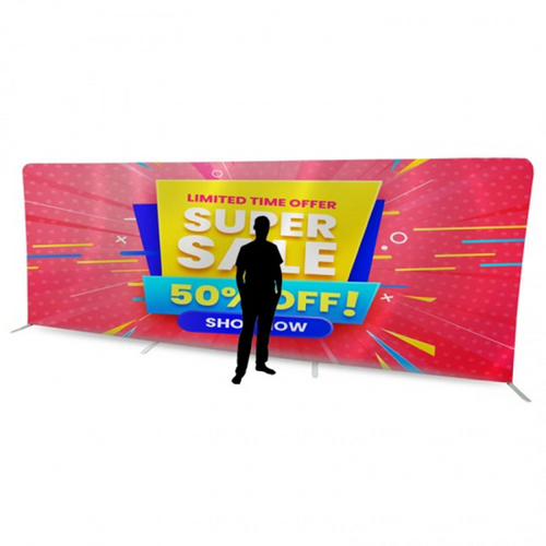 20ft Sleeve Media Wall [Decoration: Full Colour Print]